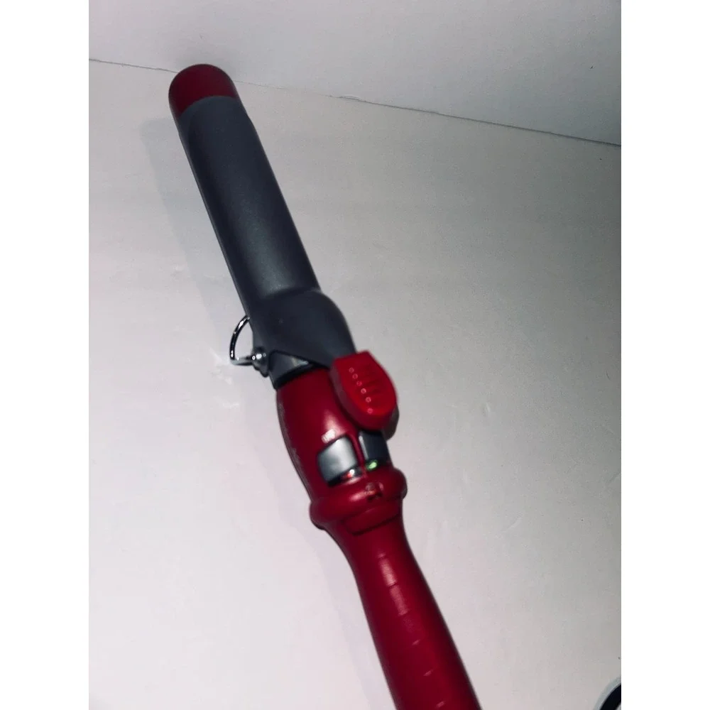 BaBylissPRO Titanium Xtreme 1 1/4 Inch Curling Iron Red Hair Styler TESTED